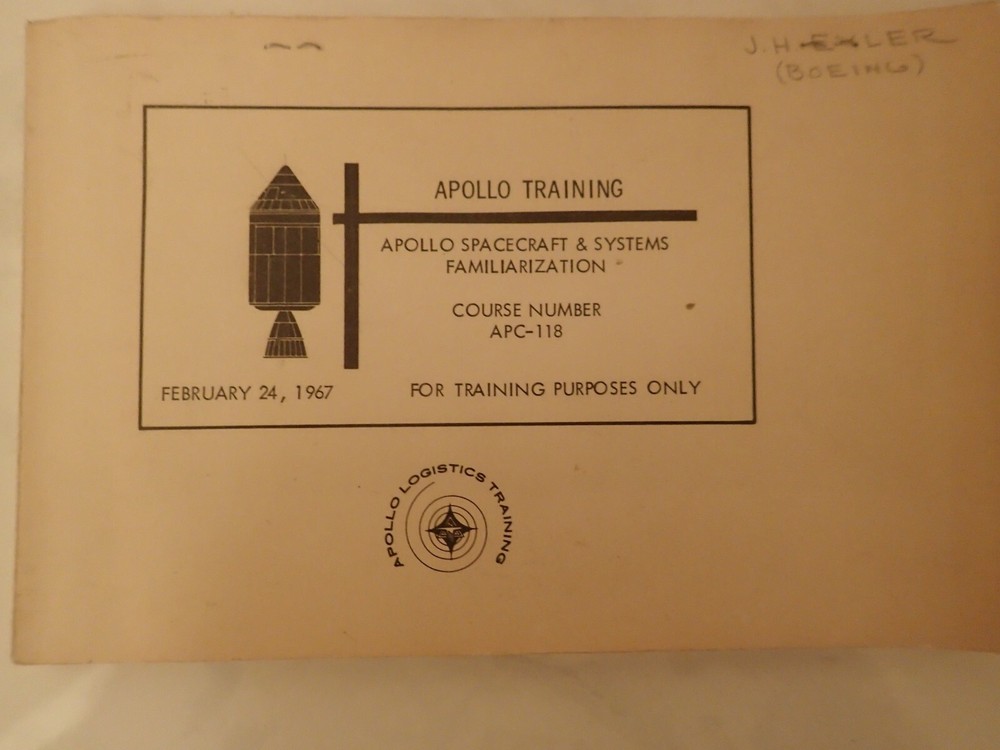 Apollo Training - Apollo Spacecraft & Systems Familiarization - APC-118