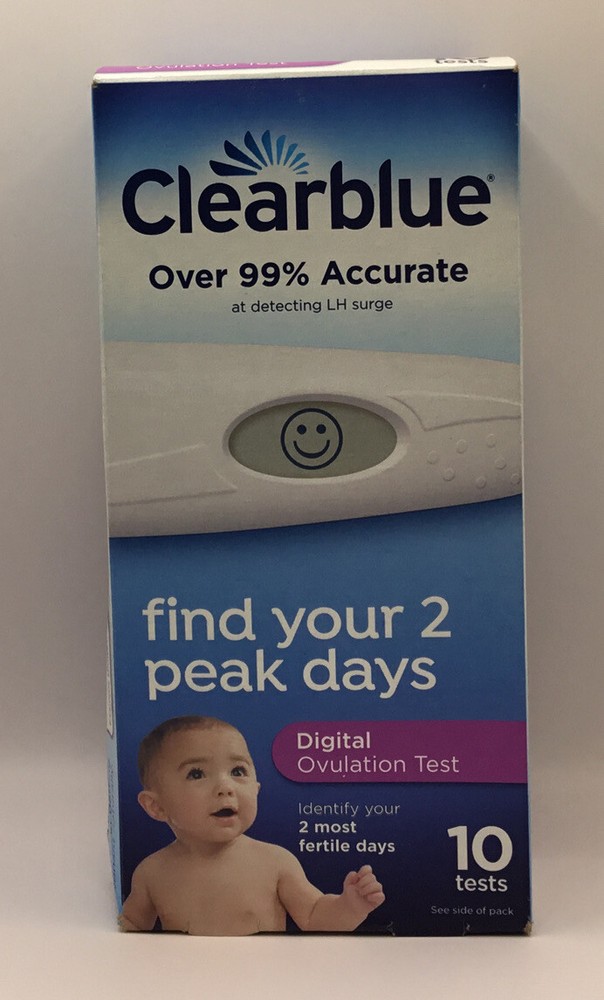 Clearblue Digital Ovulation Test Predictor Kit, 10 Test NO PLASTIC Exp 12/2025