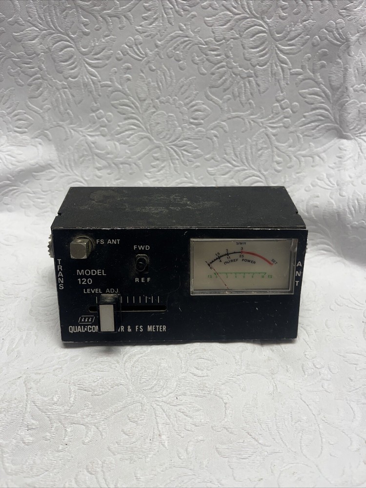 Vintage QualiComp SWR & FS Meter Model 120 - 1970s Untested