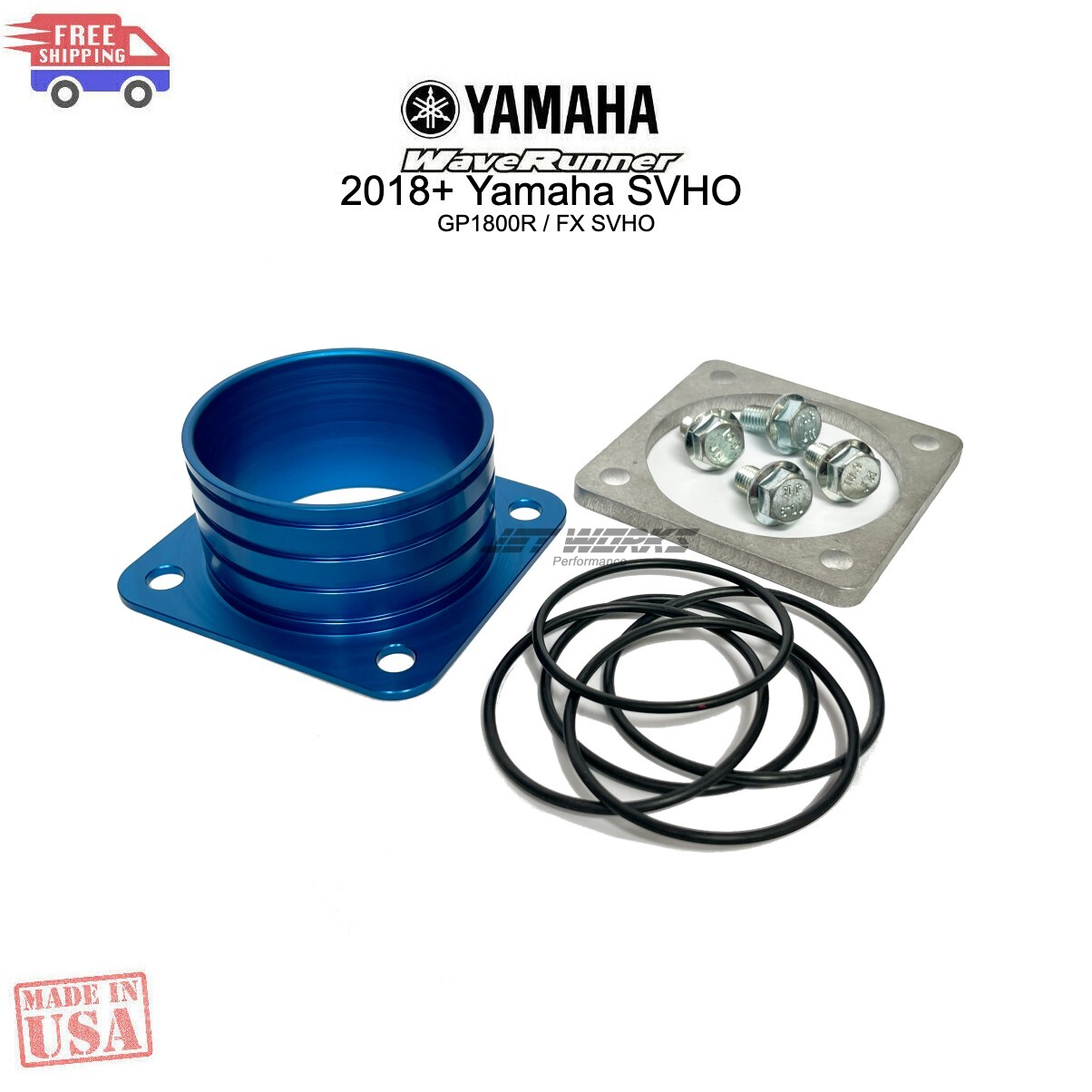 Jetworks Ribbon Delete 2018+ Yamaha SVHO Intake Manifold Upgrade GP1800R FX