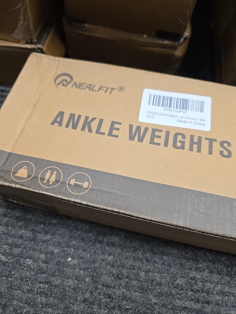 NEALFIT Ankle Weights Set 2 Lbs Each Blue