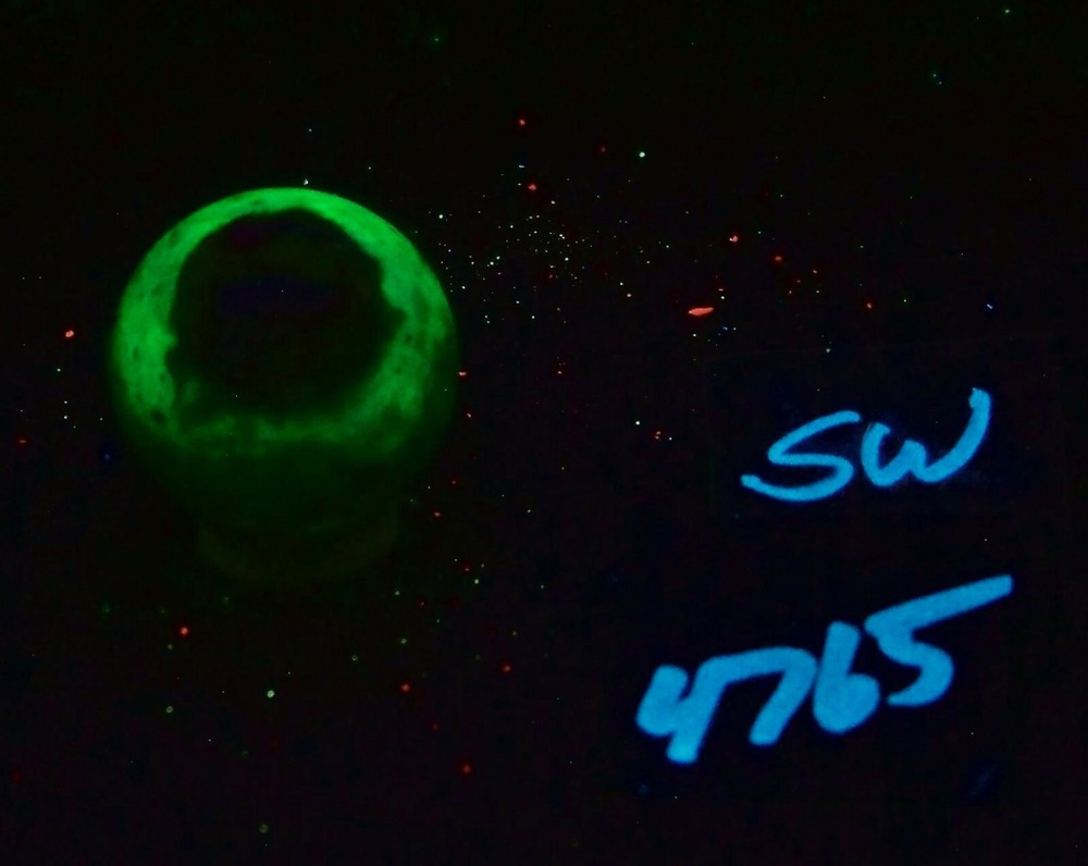 Fluorescent Chalcedony 35mm Sphere for Collection 4765