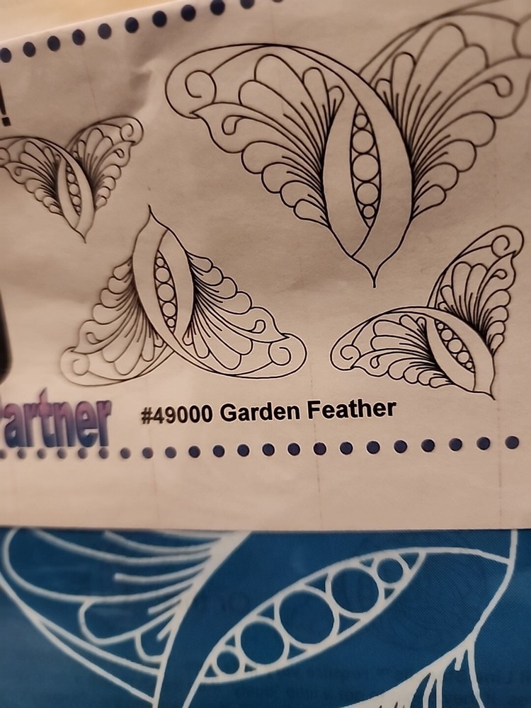 Full Line Stencil #49000 Garden Feather Scroll Elegance Reusable