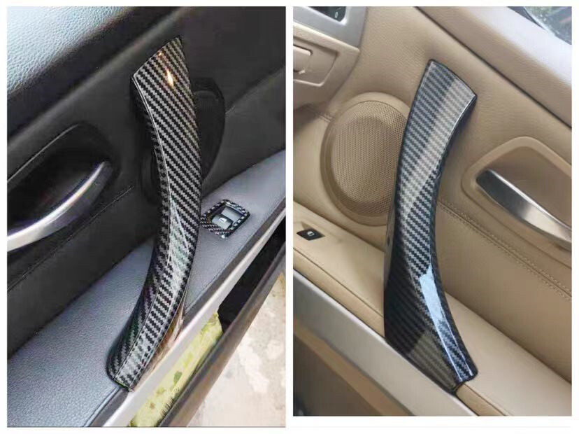 6PCS Inner Door Handle Inside Cover Protect Case For BMW E90 E91 E92 325i 328i