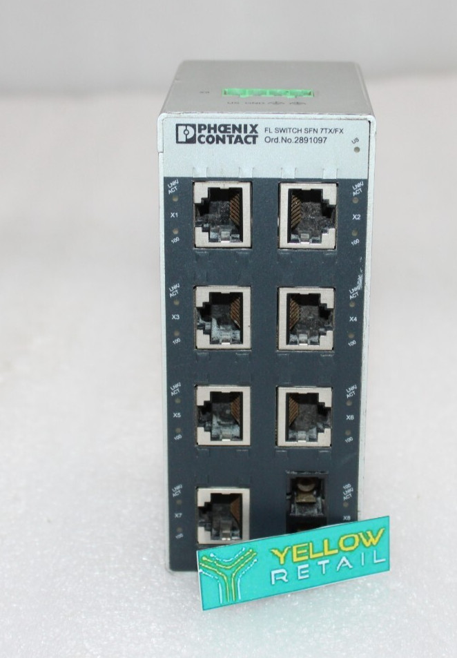 PHOENIX CONTACT FL SWITCH SFN 7TX/FX  ETHERNET SWITCH 2891097