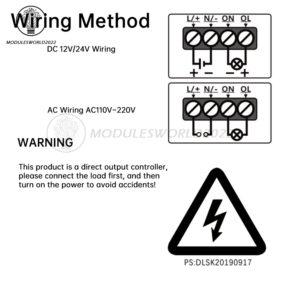 W3050 AC110-220V LCD Digital Microcomputer Time Controller Delay Relay Module