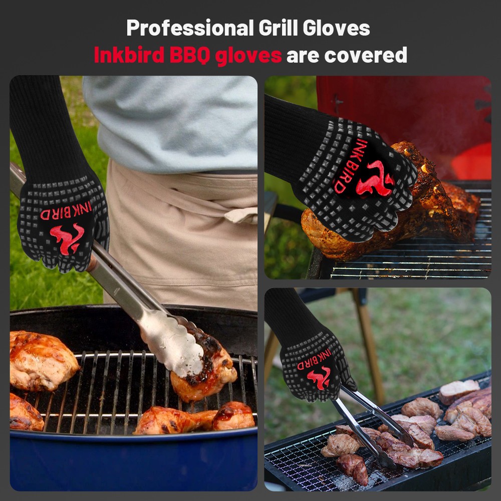 INKBIRD BBQ Temperature Controller WiFi Bluetooth Automatic Smoker Fan Oven Mitt