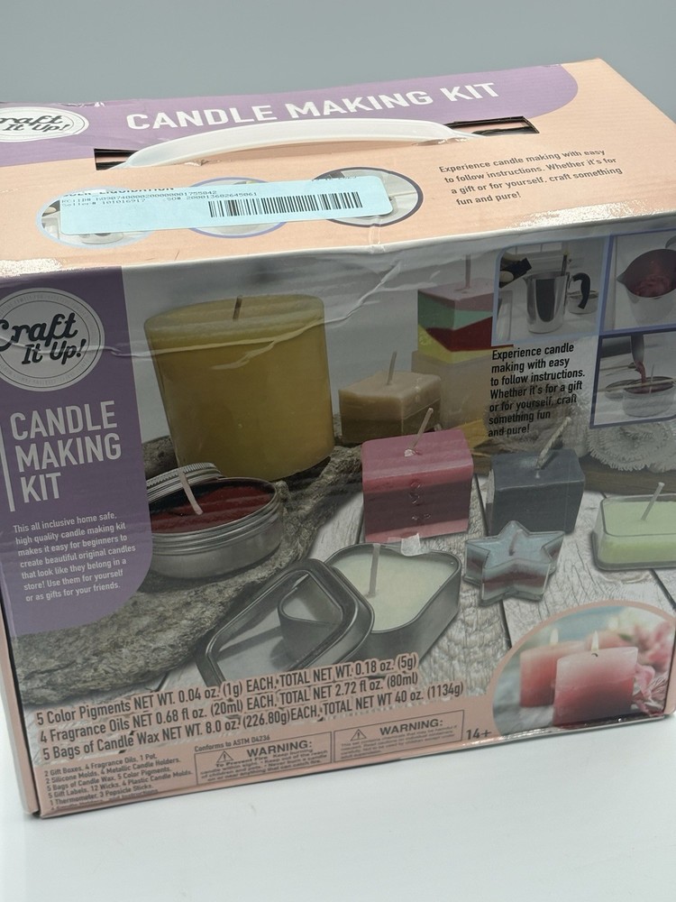 Craft It Up! Candle Making Kit DIY Beginner Set - Damaged Box