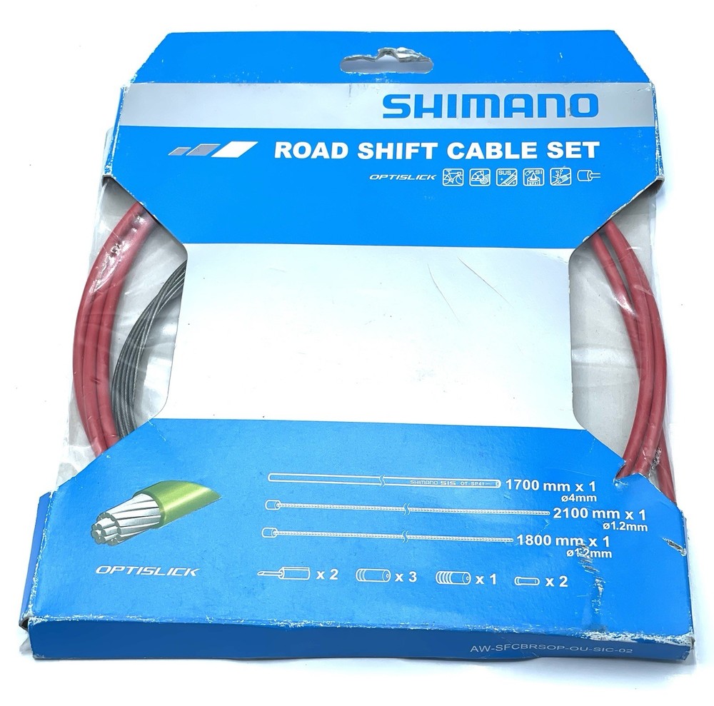 Shimano Road Optislick Shift Cable Set - Red