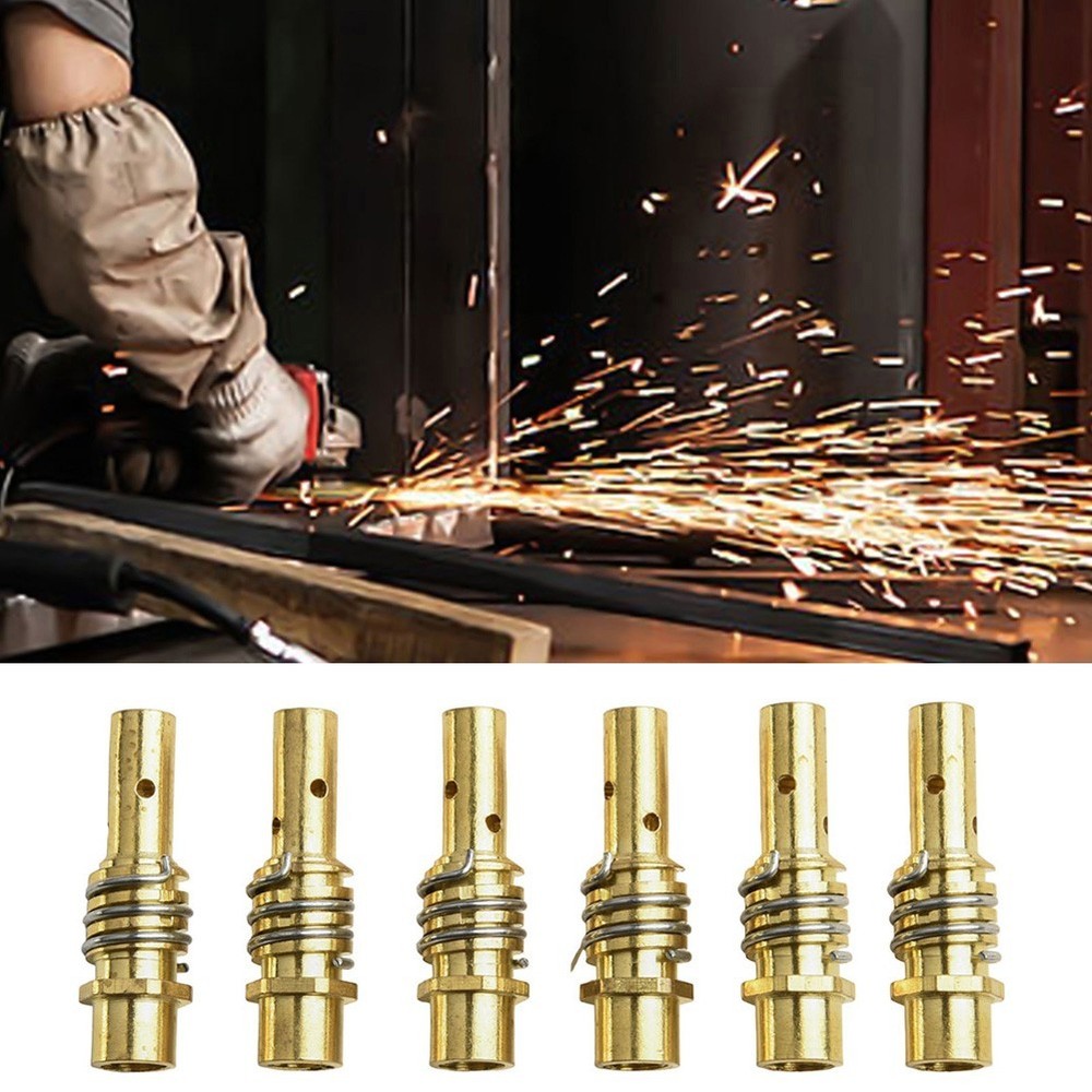 6PCS Contact Tip Holder Diffuser for 15AK MIG MAG Welding Torch Nozzle Set