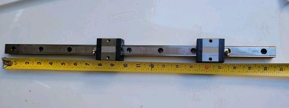 THK SHS20 20” Linear Guide Rail  2-Block Unit (Used)