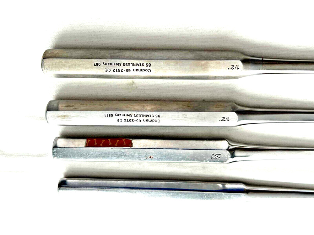 Codman 65-2512 Key Periosteal 1/2" Elevator Tip, 7-1/2" Length