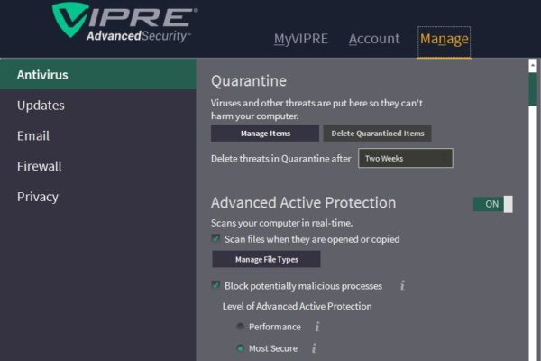 Vipre Antivirus Advanced Security 3 PC for Win , 1 Year