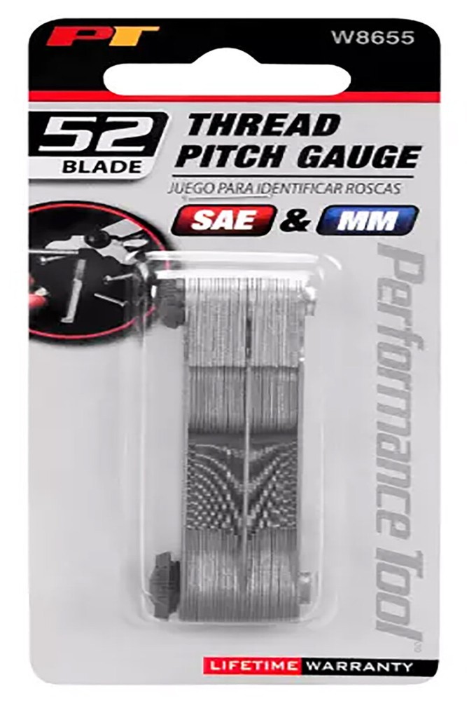 Auto Parent - Performance Tool W8655 Thread Pitch Gauge Set SAE/Mm