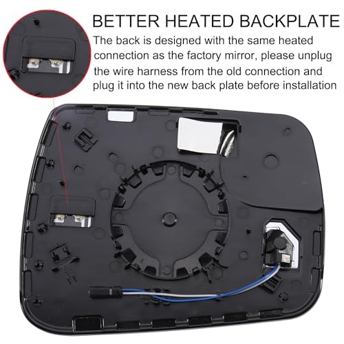 Mirror Replacement for 2019-2025 Dodge Ram 1500 2500 with Driver Side WIth BSD
