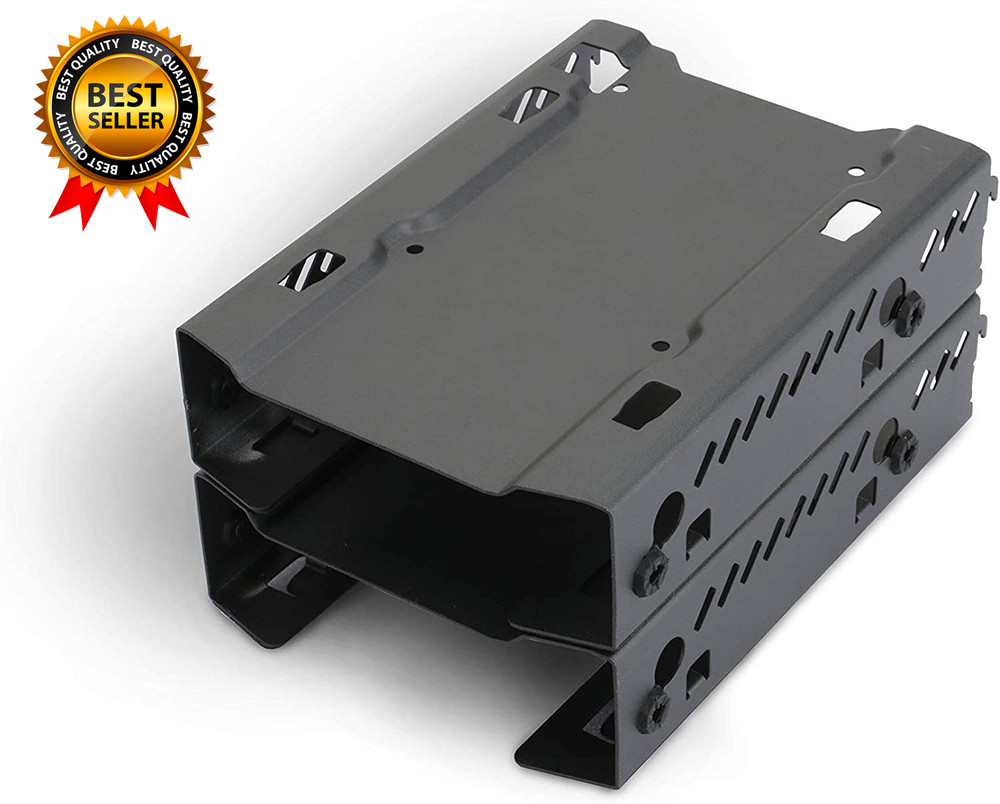 - Stackable 3.5" HDD Bracket Duo Pack Cases Ph-Hddkt_03,Black