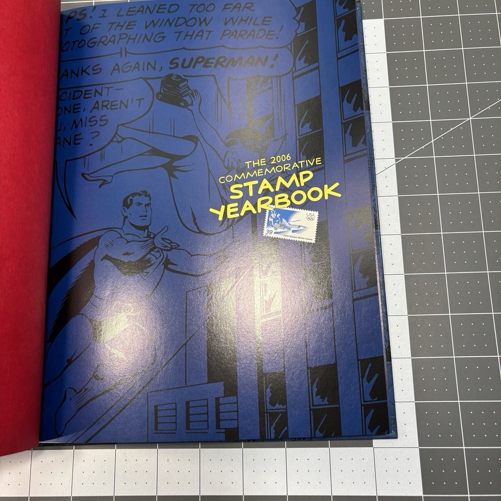 2006 Commemorative Stamp Yearbook Olympics DC Superhero Disney USPS Collins NEW