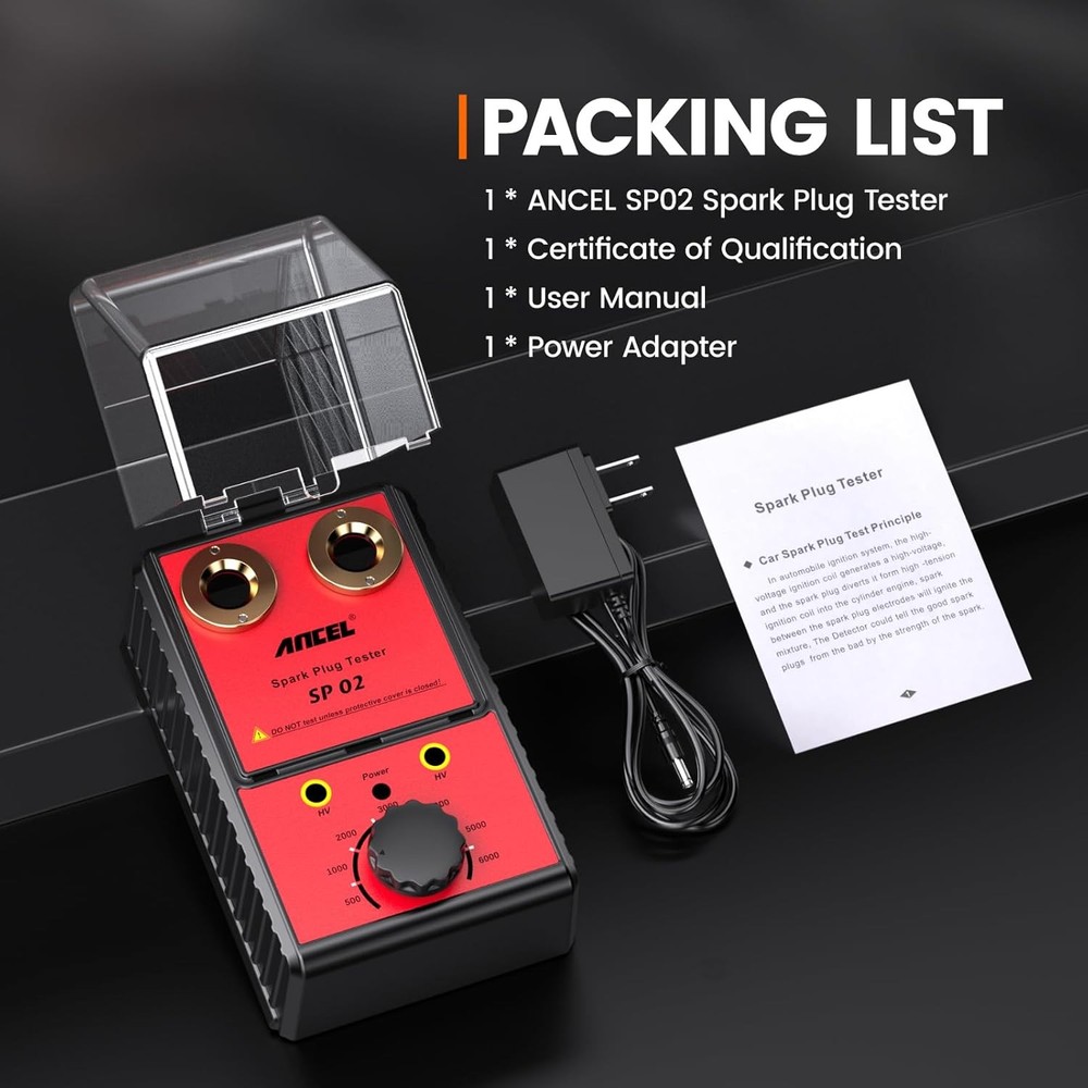 Car Ancel Spark Plug Tester Auto Ignition System Tester Diagnostic Test Tool