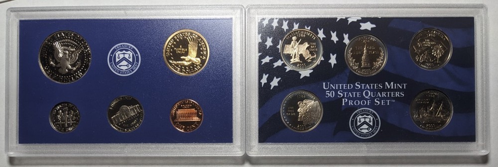2000 S Proof Set With Original Box and COA