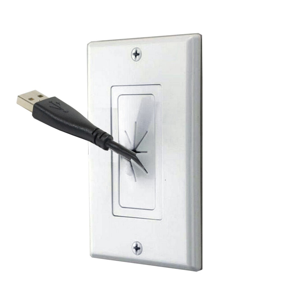 5pcs Decorator Wall Plate Insert with Flexible Opening White
