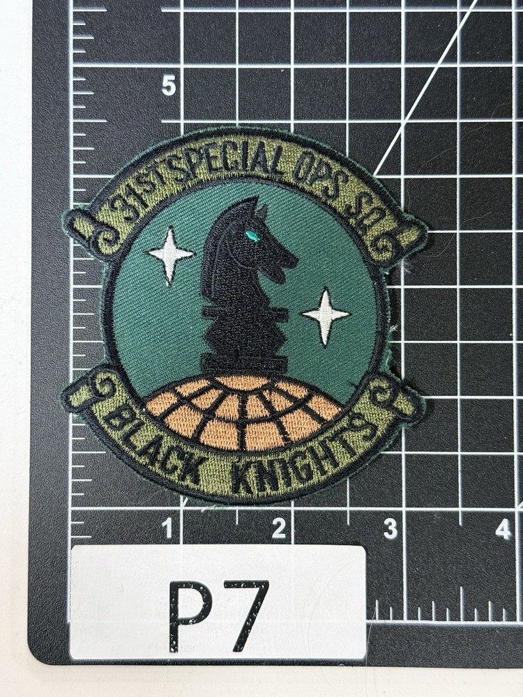 Original USAF 31st Special Operations Squadron (SOS) “BLACK KNIGHTS” Patch