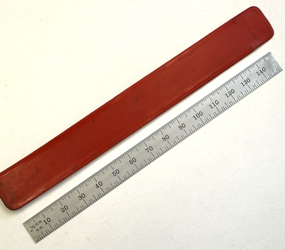 STARRETT # C331 6" TEMPERED RULE MADE USA