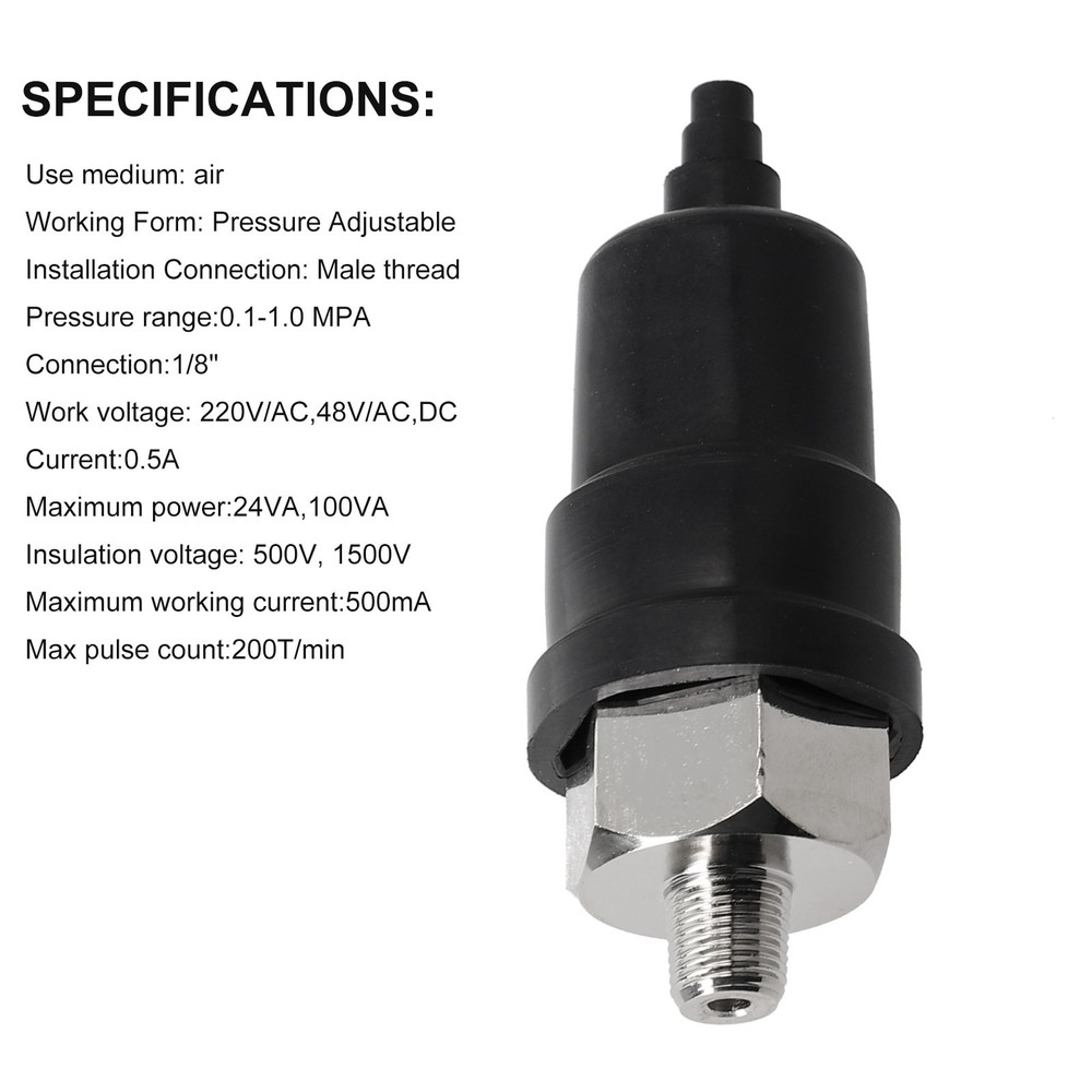 Switch Ressure Switch -5-60 Degree 220V/AC 48V/AC Adjustable Control Switch