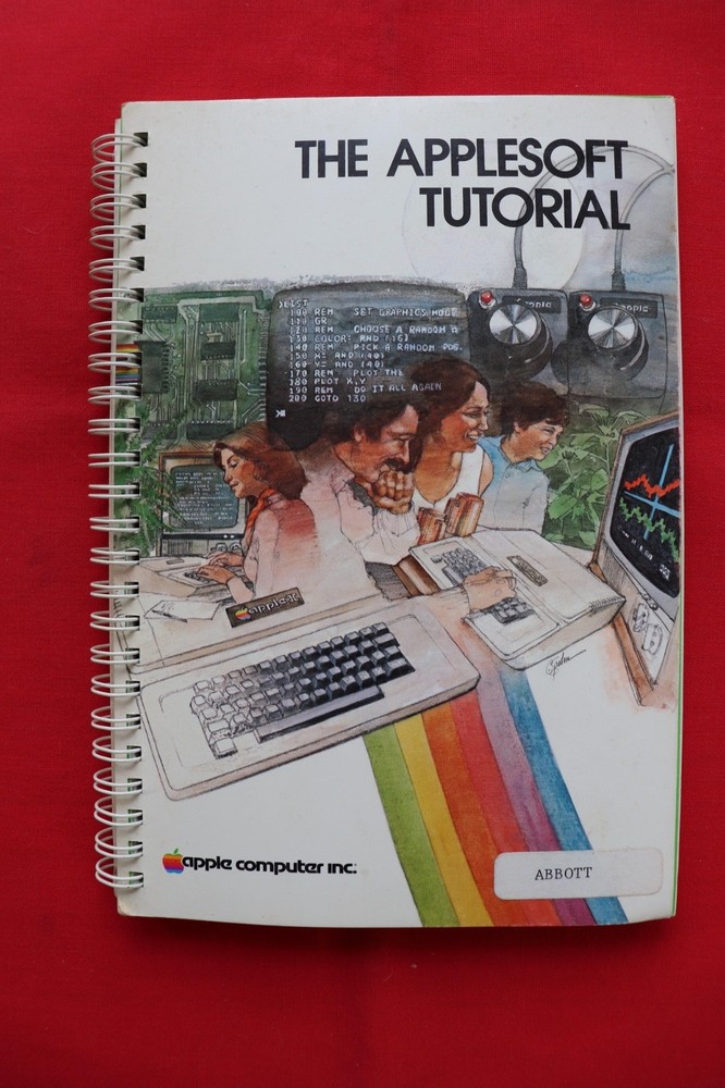VINTAGE APPLE II COMPUTER “THE APPLESOFT TUTORIAL” MANUAL