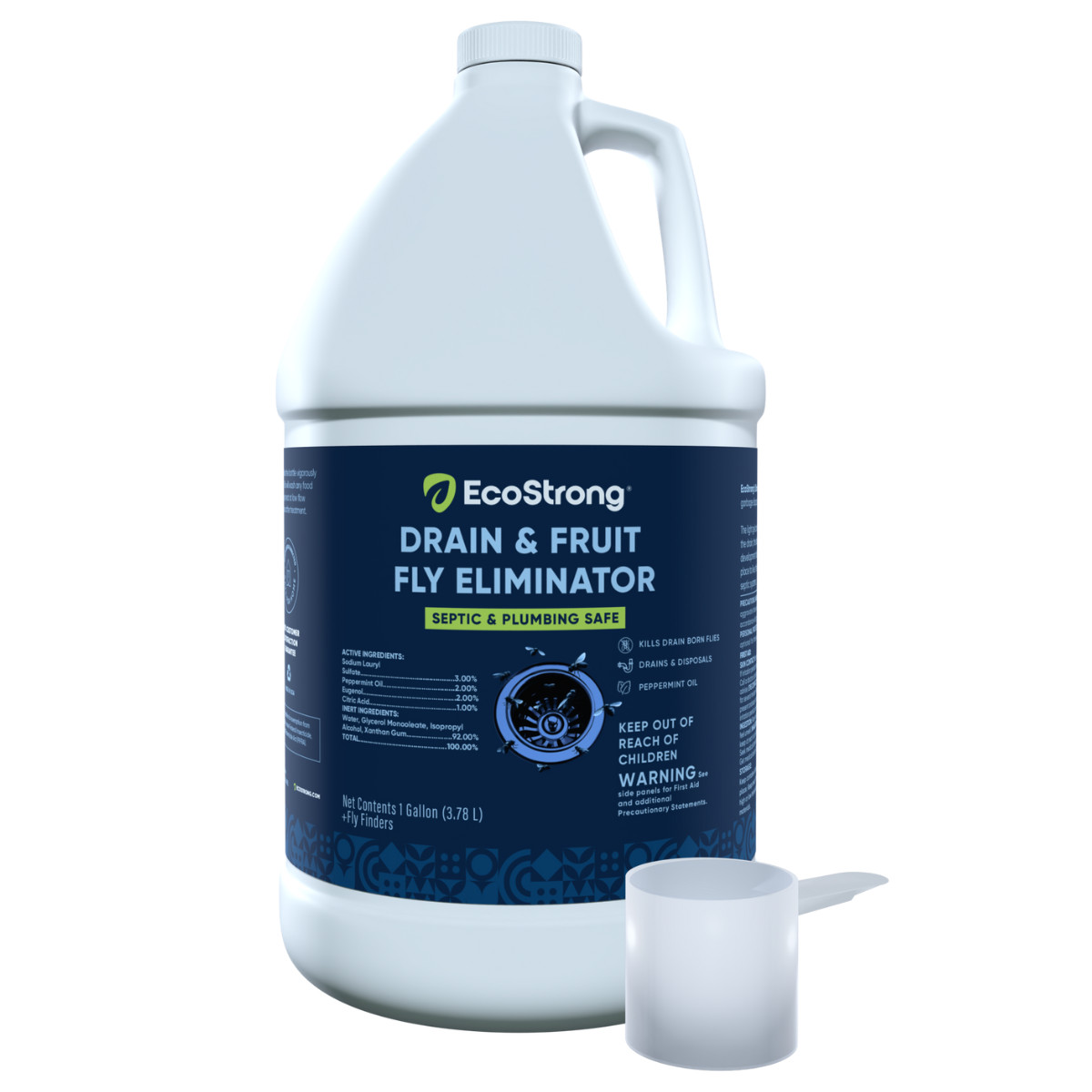 EcoStrong Drain and Fruit Fly Eliminator - Remove Gnats, Drain Flies