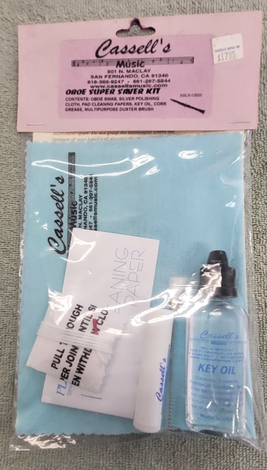 Oboe Care / Maintenance Kit Brand New by Players Music Great Price!!