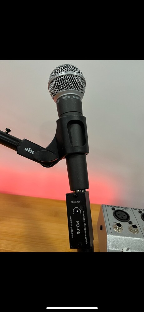 Optogate in-line audio mute microphone switch automatic optical proximity sensor