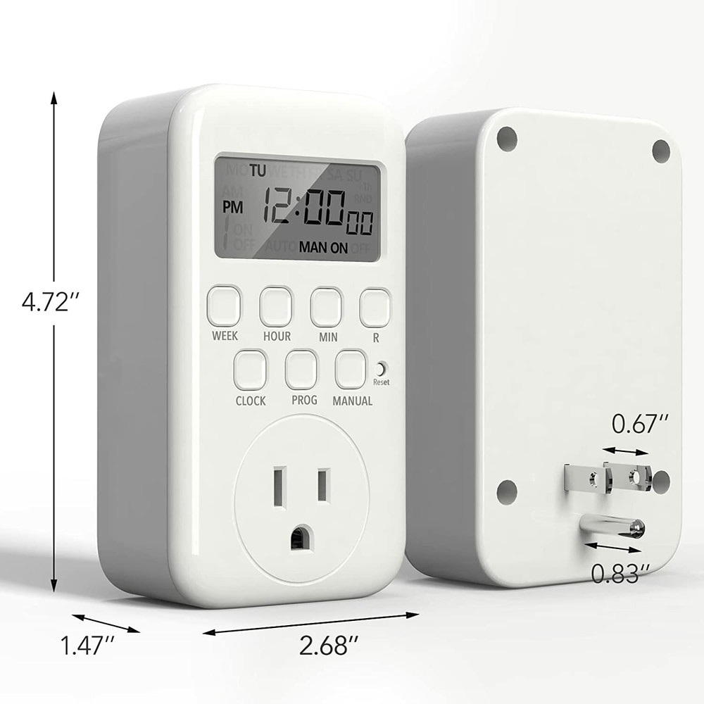 BN-LINK Digital Timer Outlet, 7 Day Heavy Duty Programmable Timer