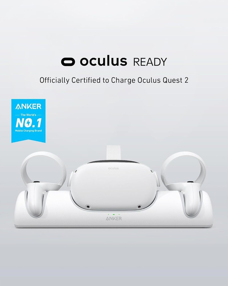Anker Oculus Certified Charging Dock for Oculus Quest 2 Headset Display Holder