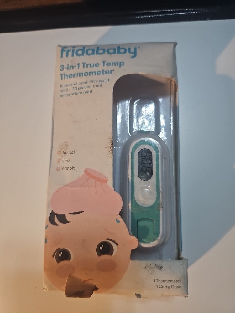 Fridababy 3-In-1 True Temp Digital Thermometer with Carrying Case