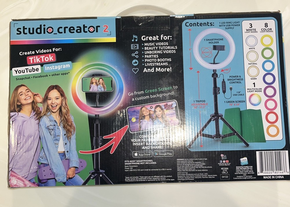 Studio Creator 2 Video Maker Kit for Youtube TikTok Instagram – Version 2 NIB