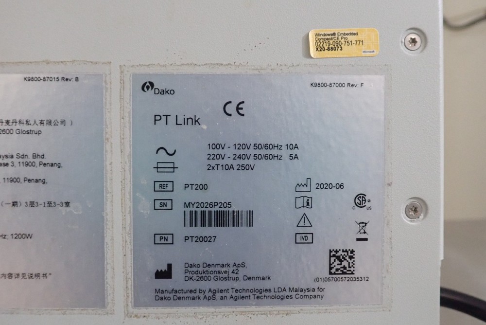 Agilent Technologies Dako PT Link PT200 PT20027 Pre-Treatment Module