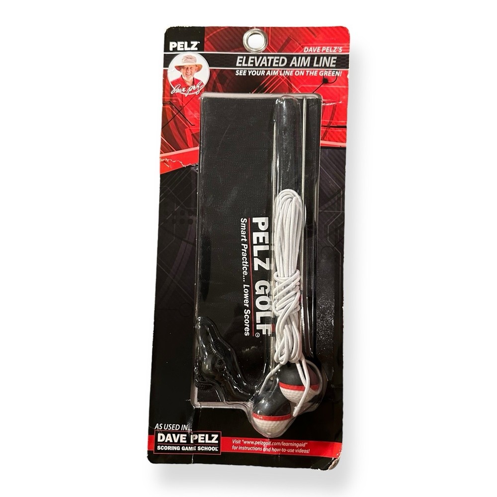 Dave Pelz Golf Elevated Aim Line Putting Training Aid White -New