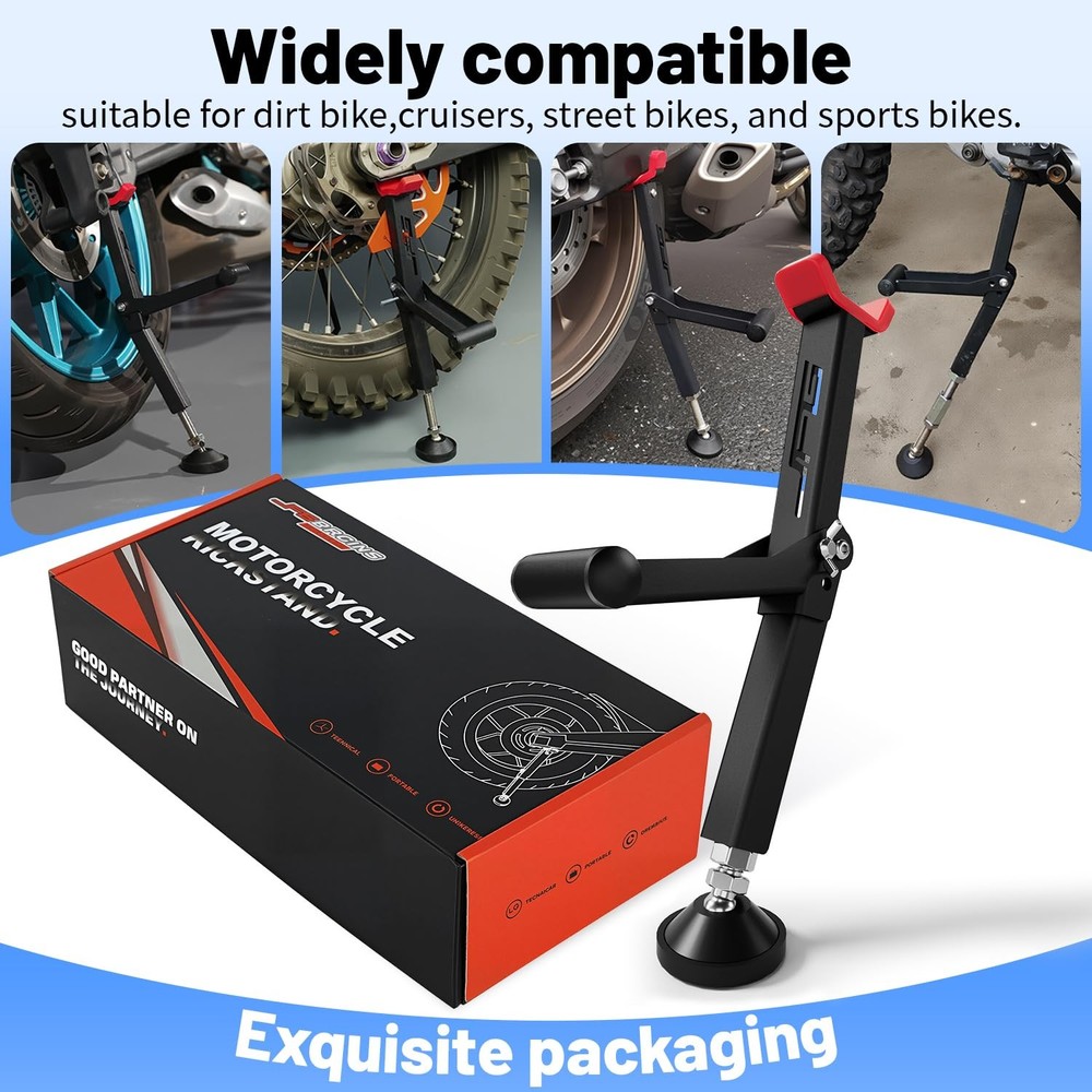 Motorcycle Rear and Front Wheel Lift Stand Trail Second Generation, Red