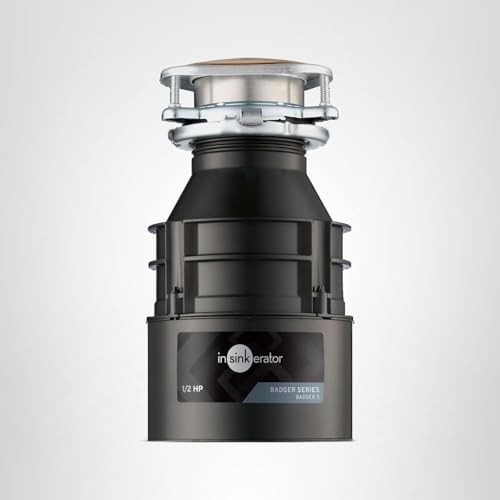 InSinkErator BADGER5 Badger 5 Garbage Disposal, 1/2 HP