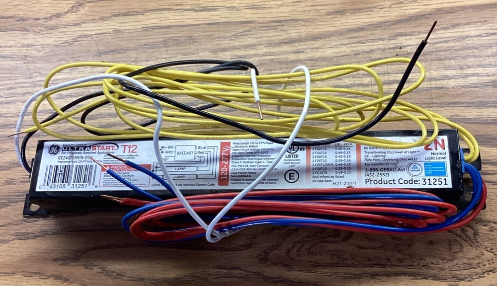 Used GE GE240PSMVN-DIYL Program Start Electronic Ballast