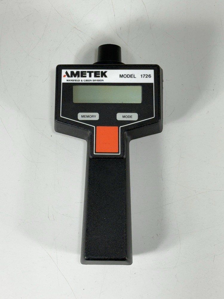 AMETEK Model 1726 Dual Function Digital Tachometer Handheld Meter in Case