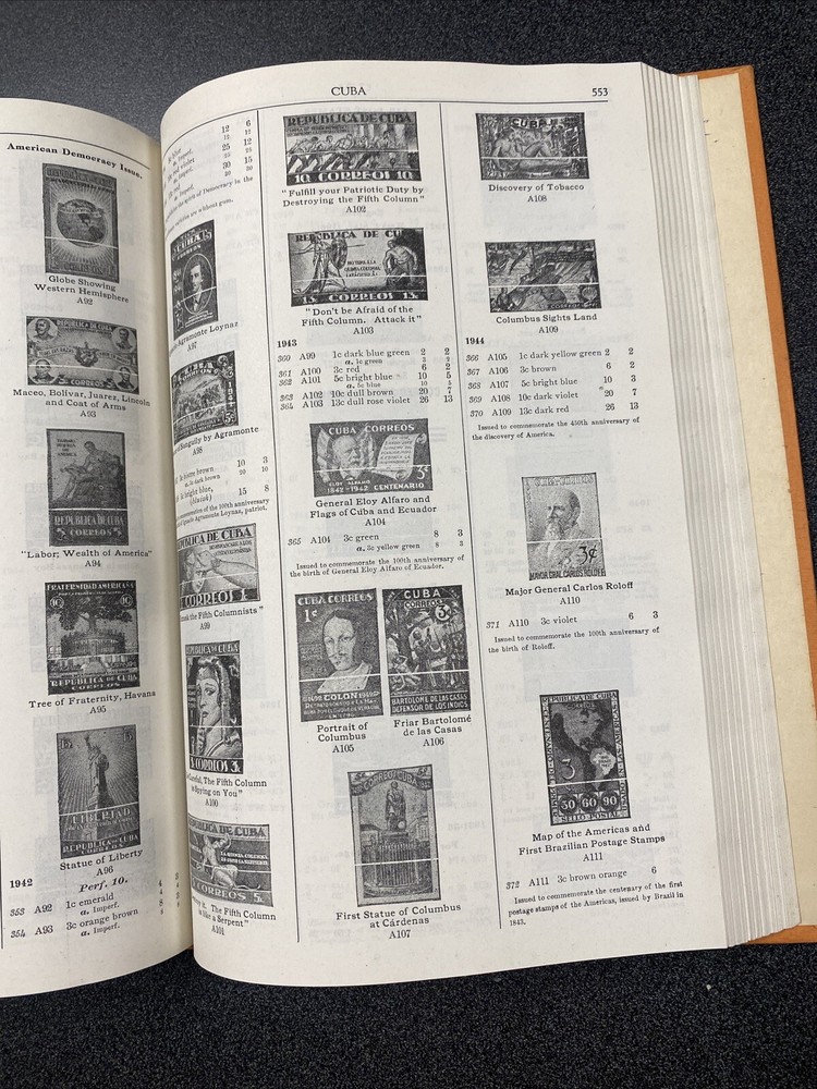 1948 Scott Postage Stamp Catalogue ~ Americas & British Commonwealth ~ Philately