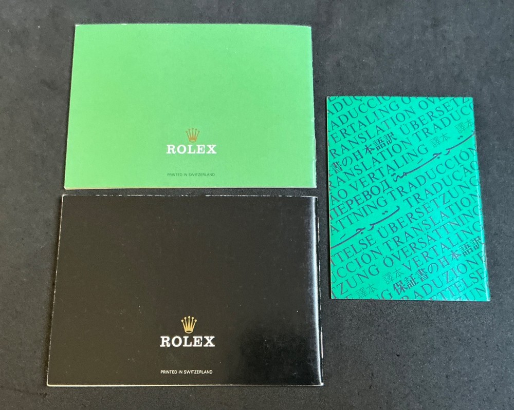 Authentic Rolex 1989 Full Set Booklet / DE-Germany Version For all DJ Model