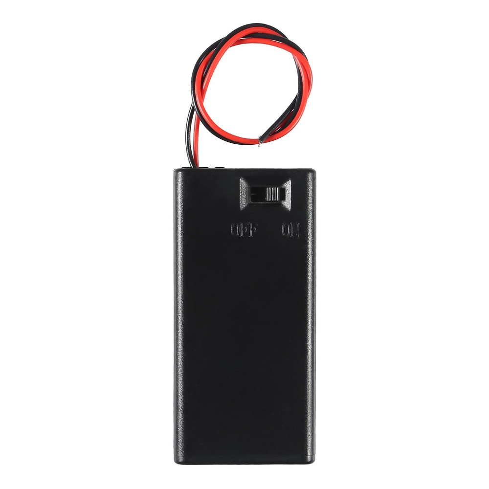 DIANN 4pcs 9V Battery Holder with ON/Off Switch Case Wire