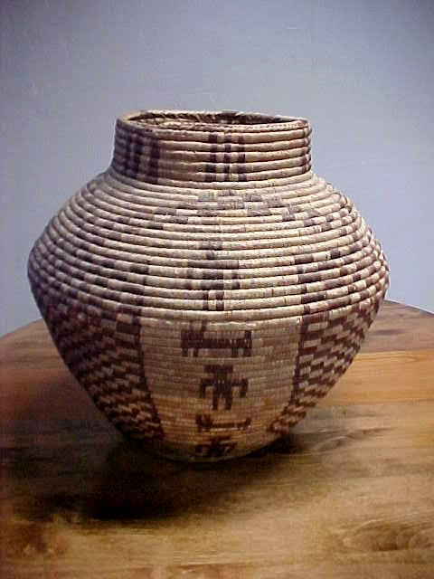 Large OLLA Style Basket Southwestern Indian Tribes Apache Pima Papago? 20" Tall