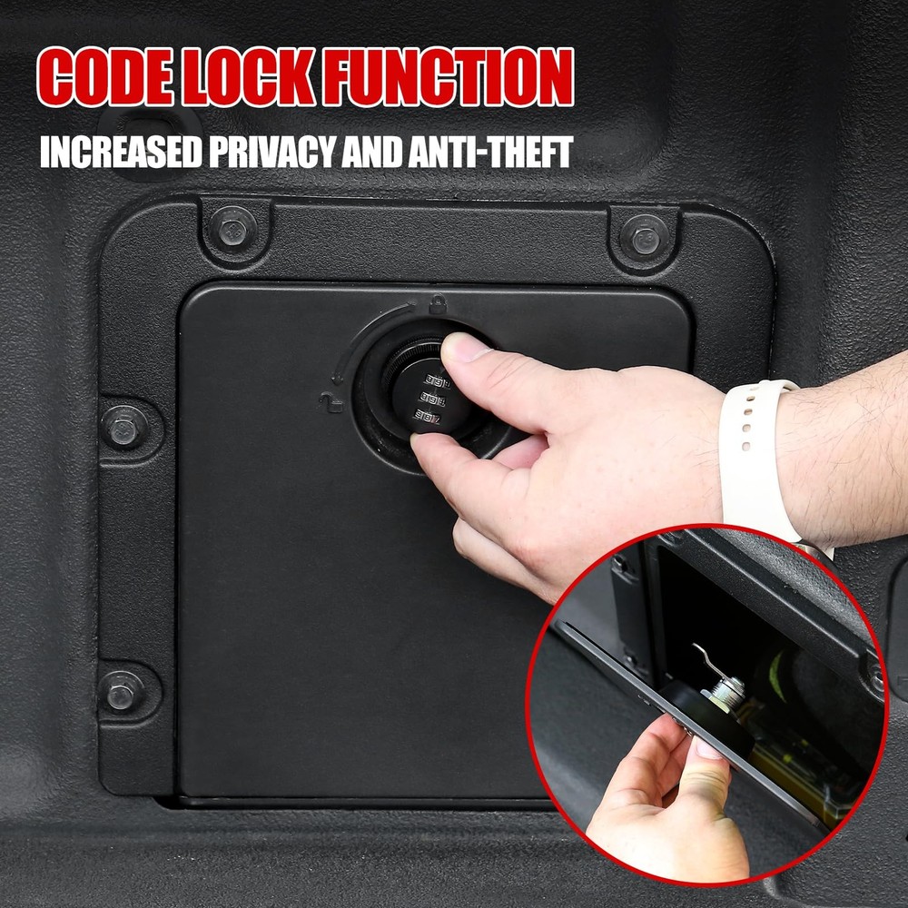 Mabett Bed Storage Bin Cover with Code Lock Compatible with Ford Maverick 202...