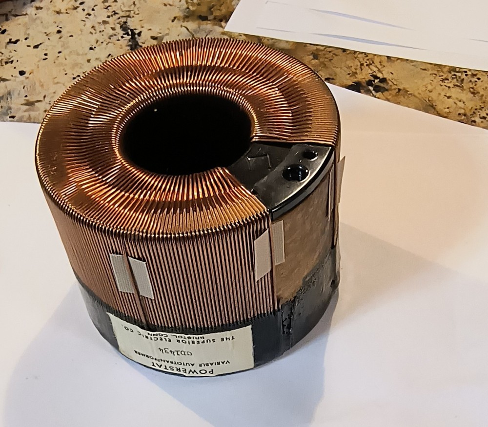 THE SUPERIOR ELECTRIC CO. POWERSTAT VARIABLE AUTOTRANSFORMER CD1434 Coil