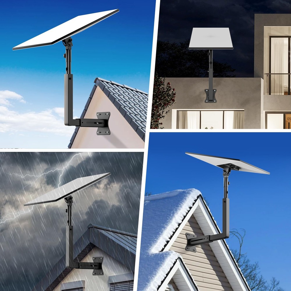 Starlink Mount, Adjustable Starlink Wall Mount Gen 3 with Telescoping Support...