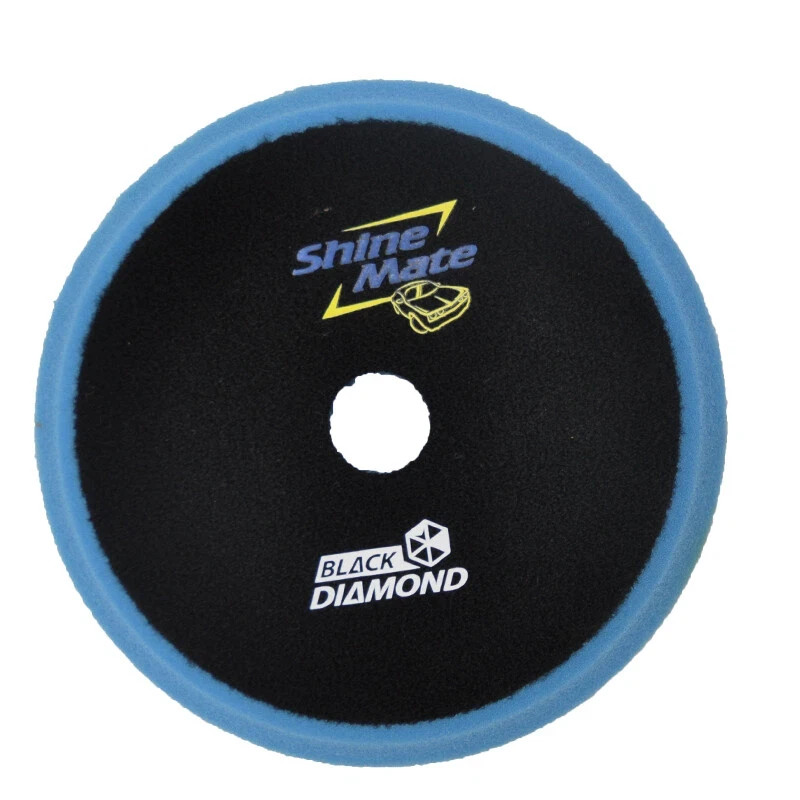 Shine Mate's DA  Medium-Heavy Cutting Pad, Blue 6 Inch