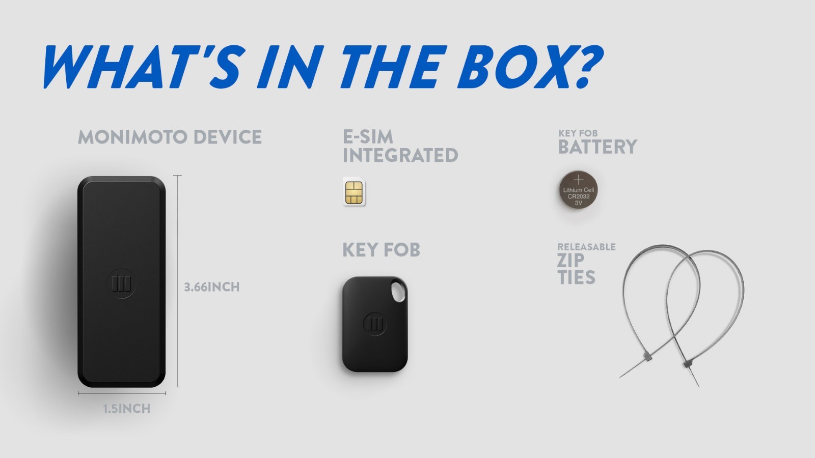 MONIMOTO 9 GPS Vehicle 5G Theft/Movement Tracker with Smartphone Alert App